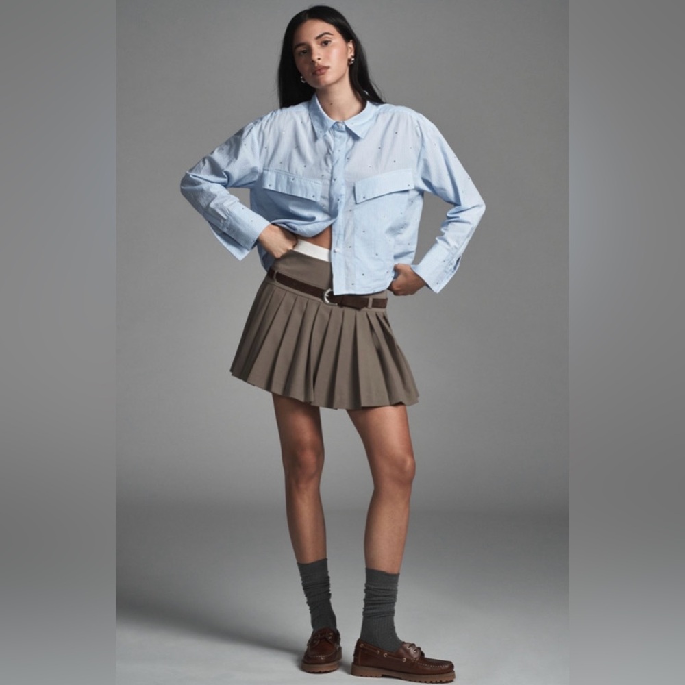 Anthropologie Maeve Light Blue - Picture 4 of 9